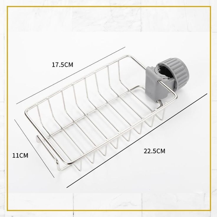 AABRION Containers Kitchen Rack Stainless Steel Sink Sponge Tap Organizer for Kitchen Faucet Shelf Steel