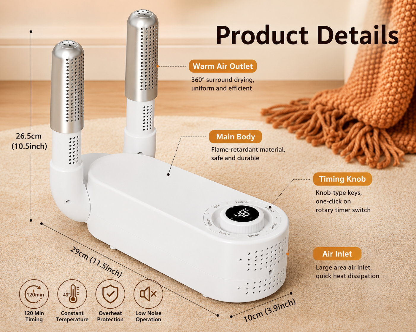 Electric Shoe Dryer & Boot Dryer